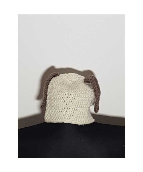 Caciula tricotata pentru copii model cu cap de animalut