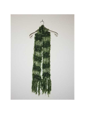 Set fular si caciula dama tricotat model pufos 2