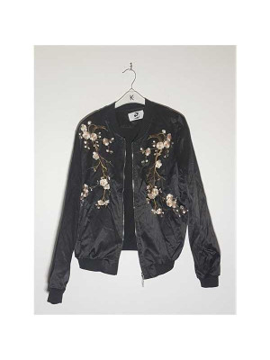 Jacheta dama pentru primavara model cu imprimeu floral CUANNA