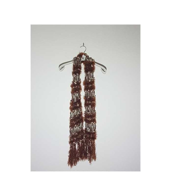 Set caciula si fular dama tricotat pufos