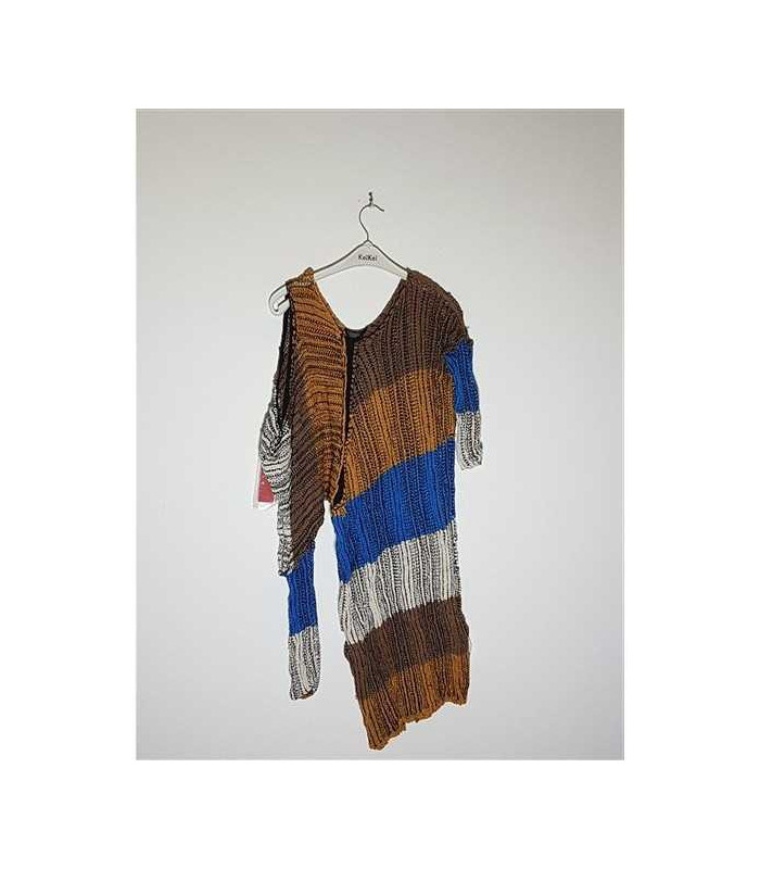 Pulover dama tricotat cu model multicolor STEFANEL