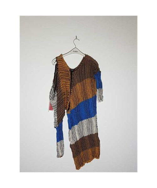 Pulover dama tricotat cu model multicolor STEFANEL