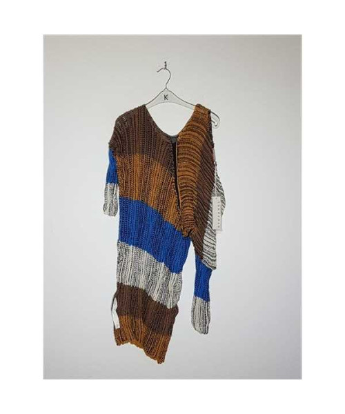 Pulover dama tricotat cu model multicolor STEFANEL