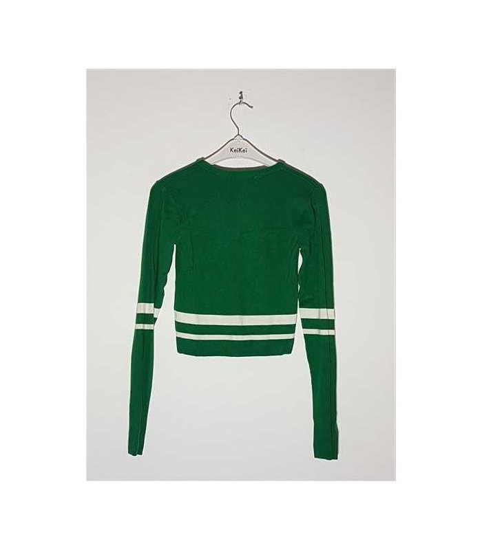 Pulover dama tricotat model scurt in talie Pull&Bear