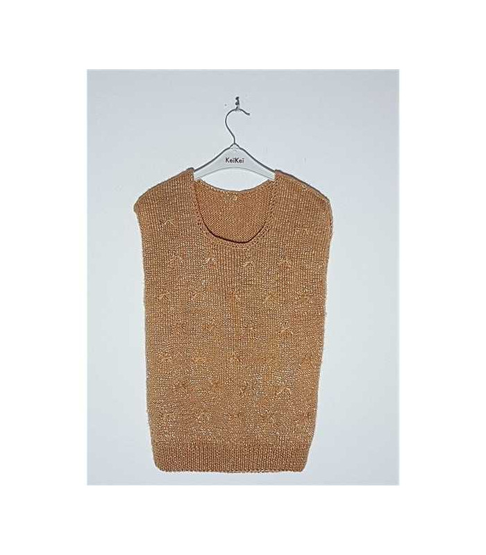 Vesta dama tricotata model cu fundite