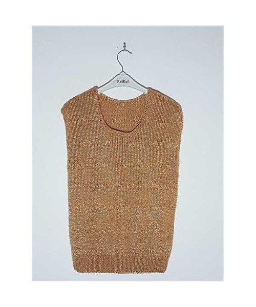 Vesta dama tricotata model cu fundite