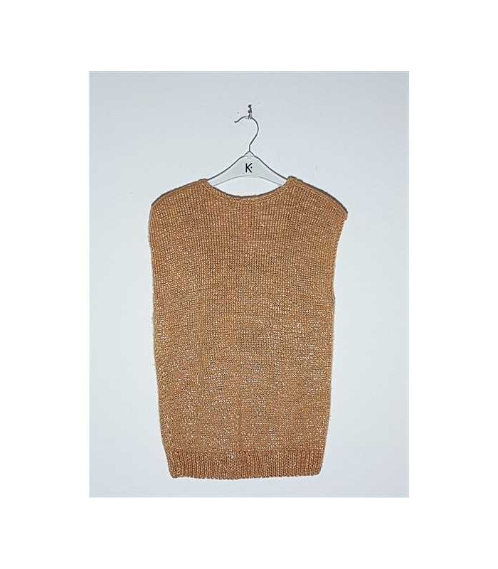 Vesta dama tricotata model cu fundite