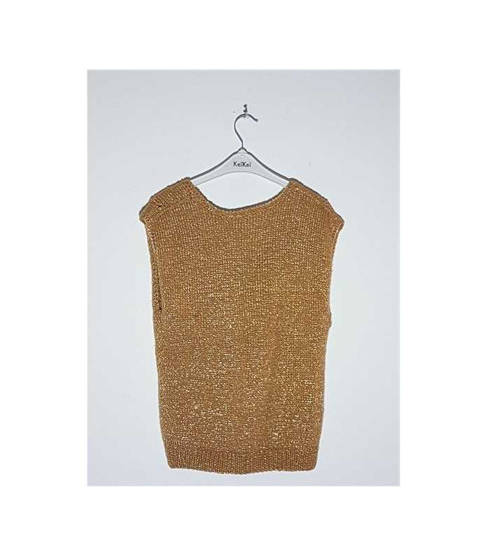 Vesta dama tricotata model cu gaurele