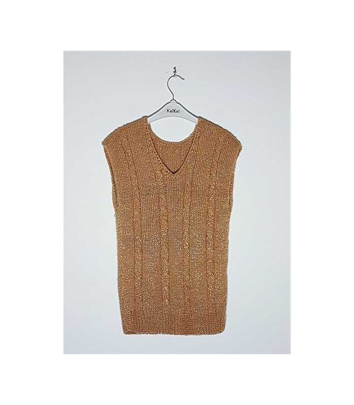 Vesta dama crosetata cu model Uni impletit