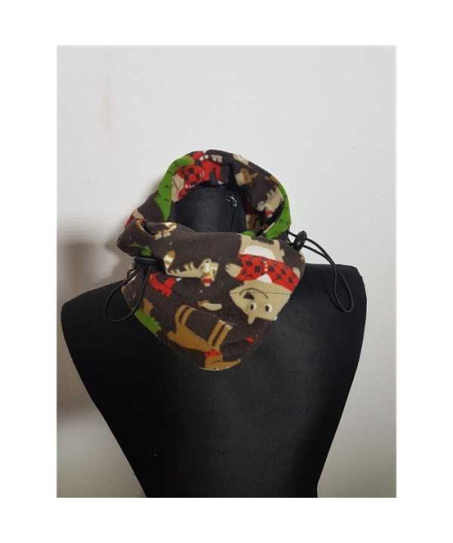 Caciula tip cagula model cu imprimeu de Craciun