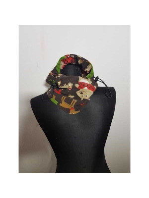 Caciula tip cagula model cu imprimeu de Craciun 2