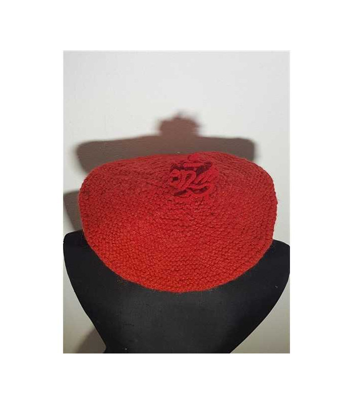 Bereta dama tricotata culoare rosu