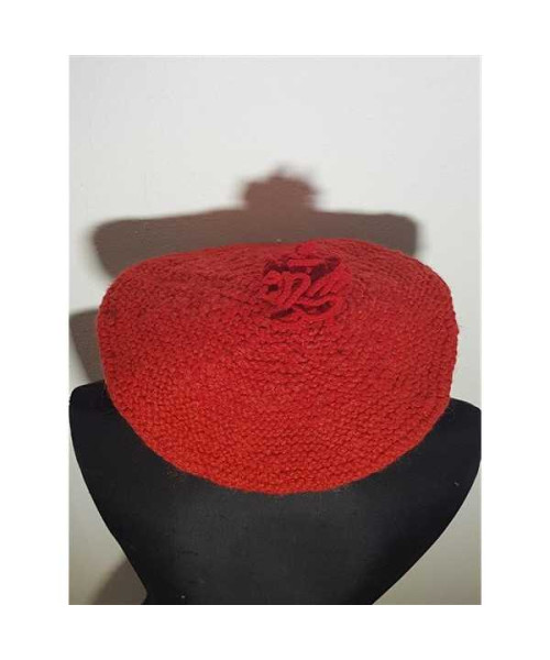 Bereta dama tricotata culoare rosu