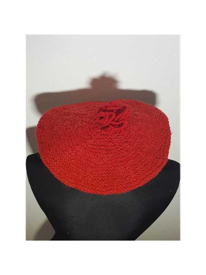 Bereta dama tricotata culoare rosu 2