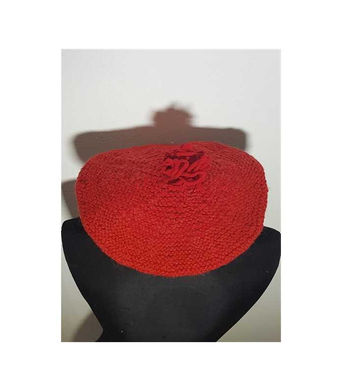 Bereta dama tricotata culoare rosu