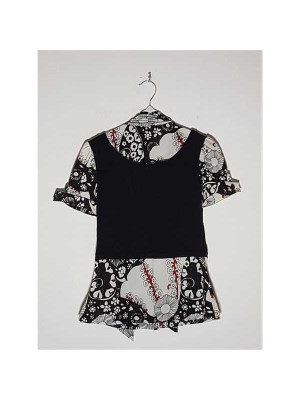 Bluzita dama deosebita cu terminatii pliabile la maneci Favori 2