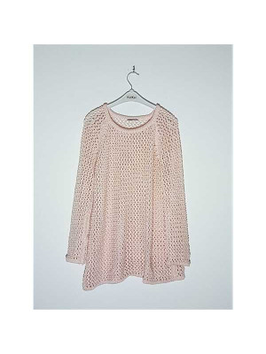 Pulover dama crosetat model cu gaurele