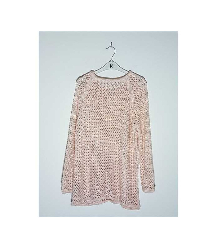 Pulover dama crosetat model cu gaurele