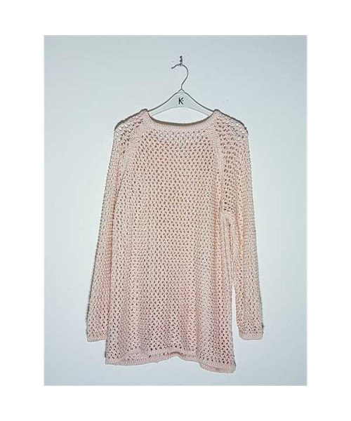 Pulover dama crosetat model cu gaurele