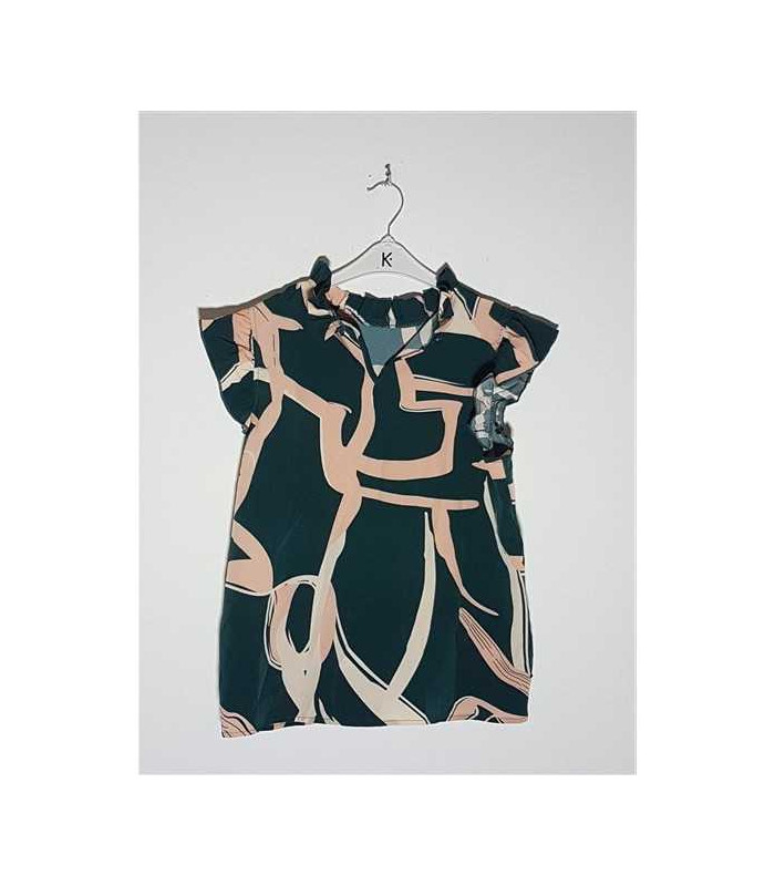 Bluzita dama model cu volane la umeri SHEIN