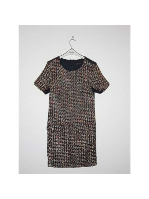 Rochie dama multicolora model cu maneci scurte Oblige