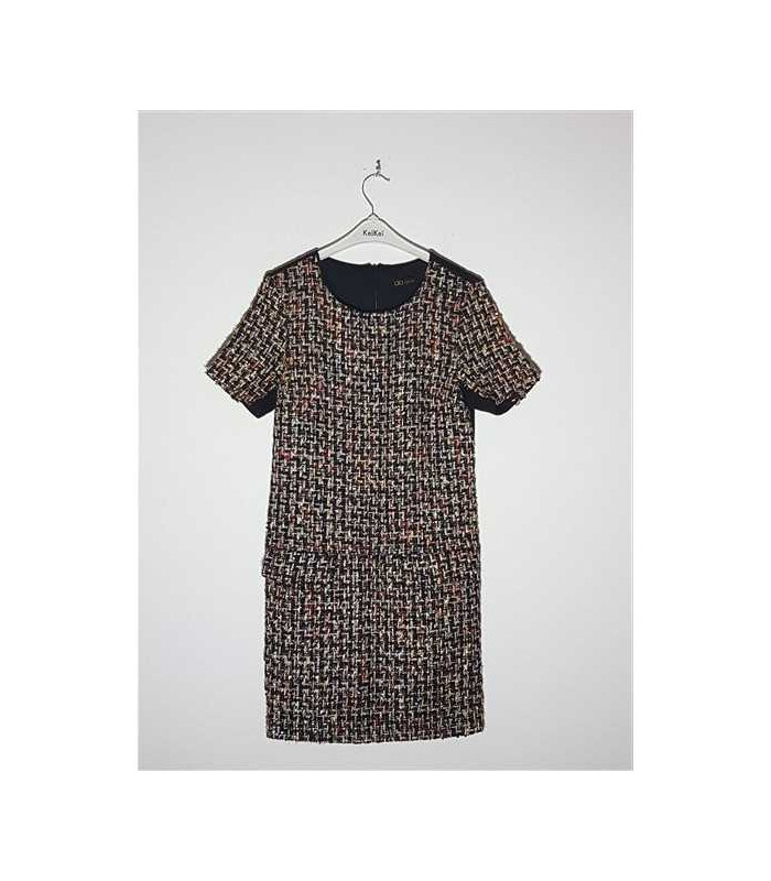 Rochie dama multicolora model cu maneci scurte Oblige