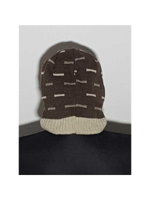 Caciula tricotata de iarna model cu dungulite Snowfall