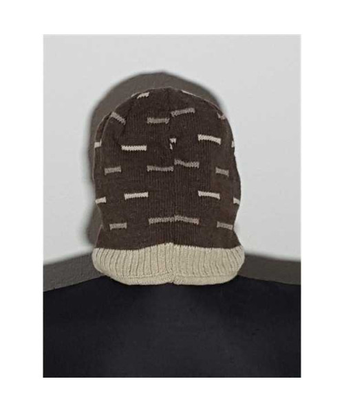 Caciula tricotata de iarna model cu dungulite Snowfall