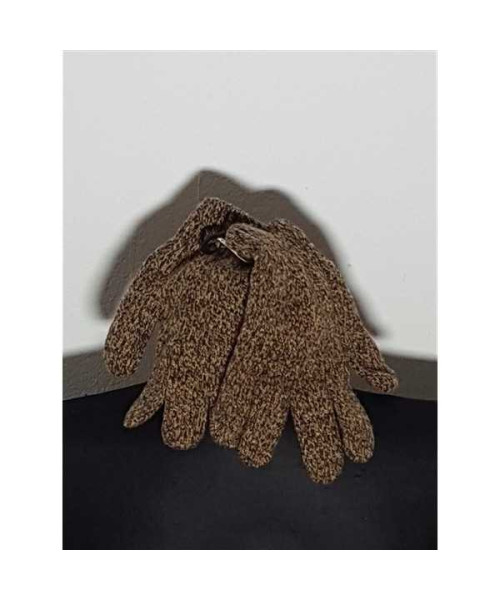 Manusi tricotate dama culoare maron