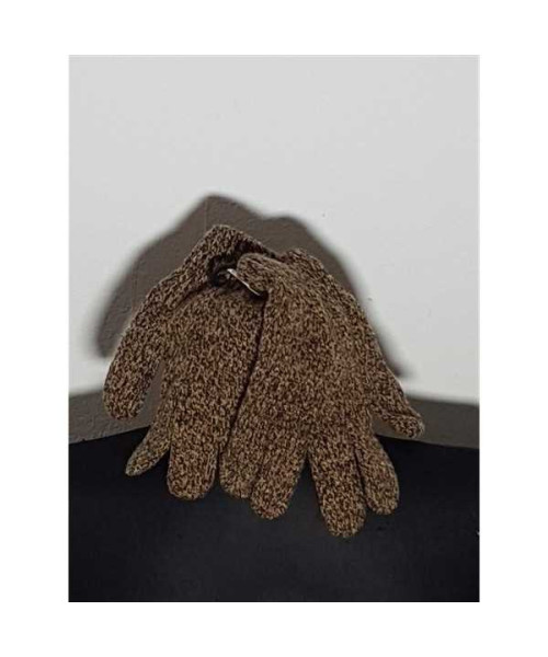 Manusi tricotate dama culoare maron