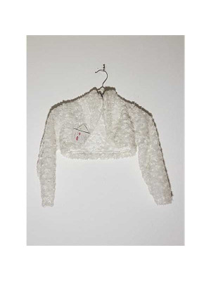  pufos pentru fetite model cu guler