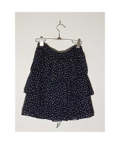 Fustita trei sferturi cu volane si imprimeu inimioare L C WAIKIKI