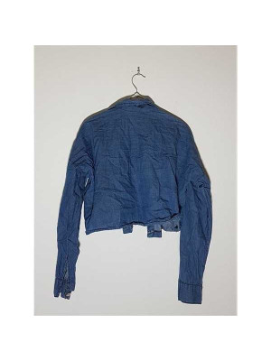 Camasa de blugi cu buzunare model scurt in talie BERHAN 2