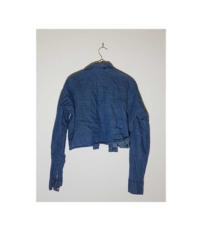 Camasa de blugi cu buzunare model scurt in talie BERHAN