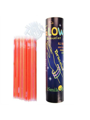 Betisoare bratari luminoase glow sticks rosii set 100 bucati 2