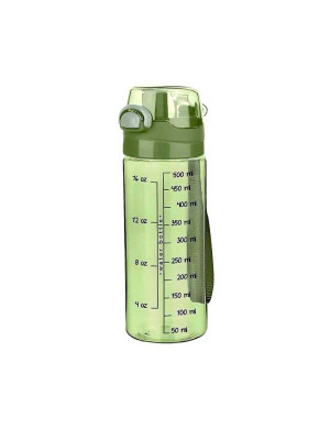 Sticla pentru apa cu buton verde 500ml