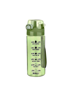 Sticla pentru apa cu buton verde 500ml 2