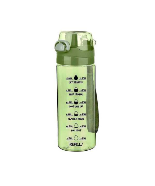 Sticla pentru apa cu buton verde 500ml