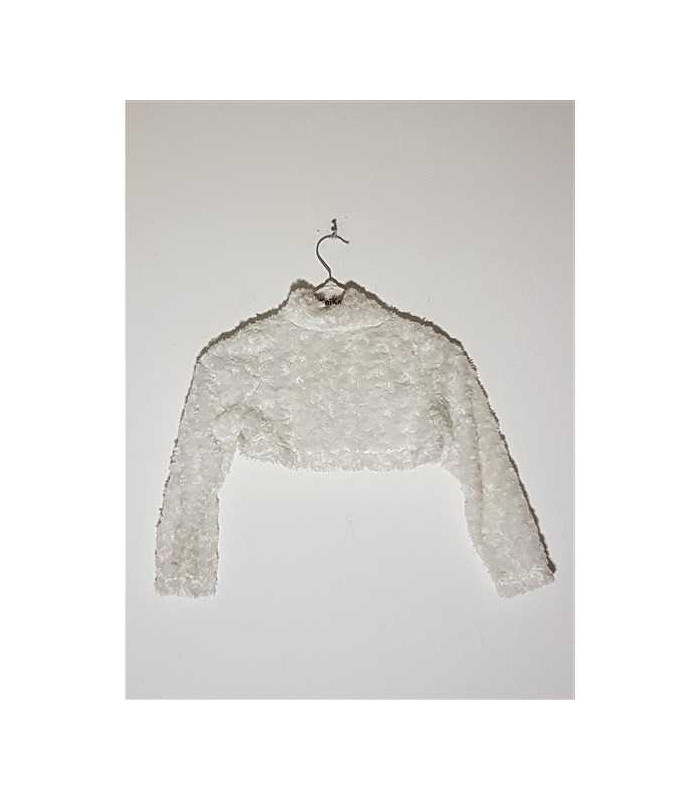  pufos pentru fetite model cu guler 1-2 ani