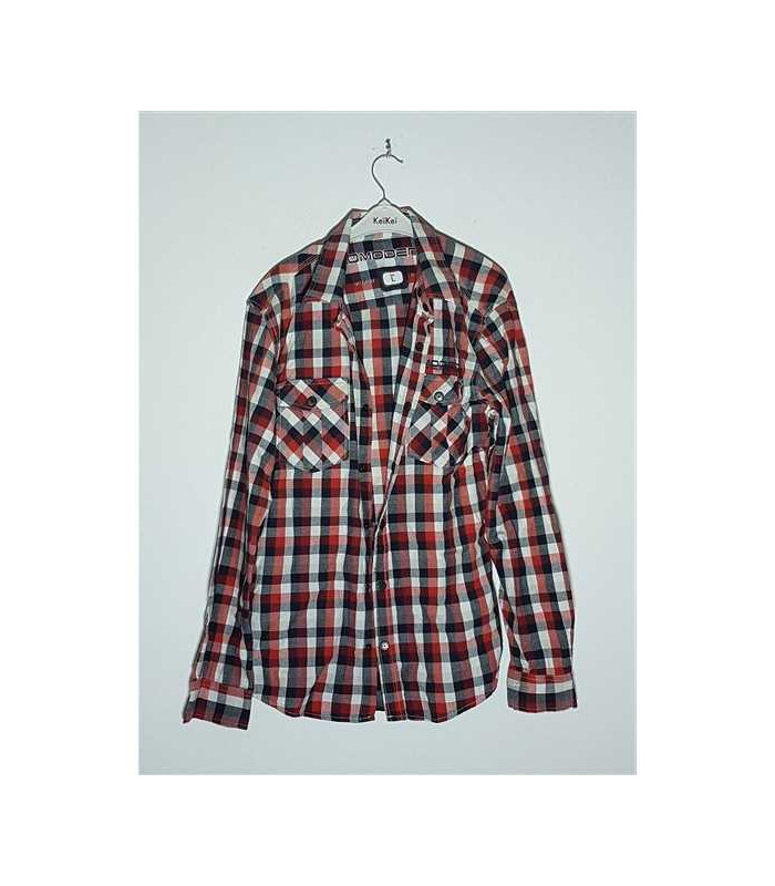 Camasa in carouri cu buzunare la piept MODENA