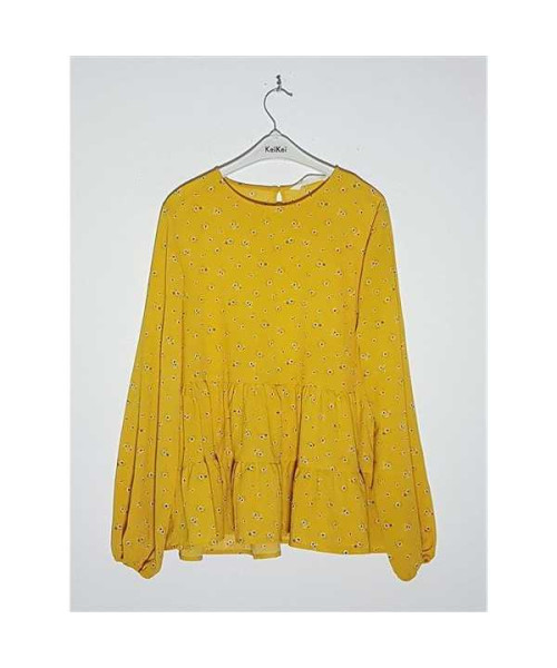 Bluzita vaporoasa pentru fetite model cu volanase H&M