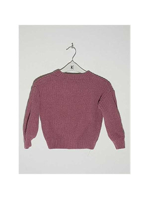 Pulover tricotat pemtru fetite model Unicolor H&M 2