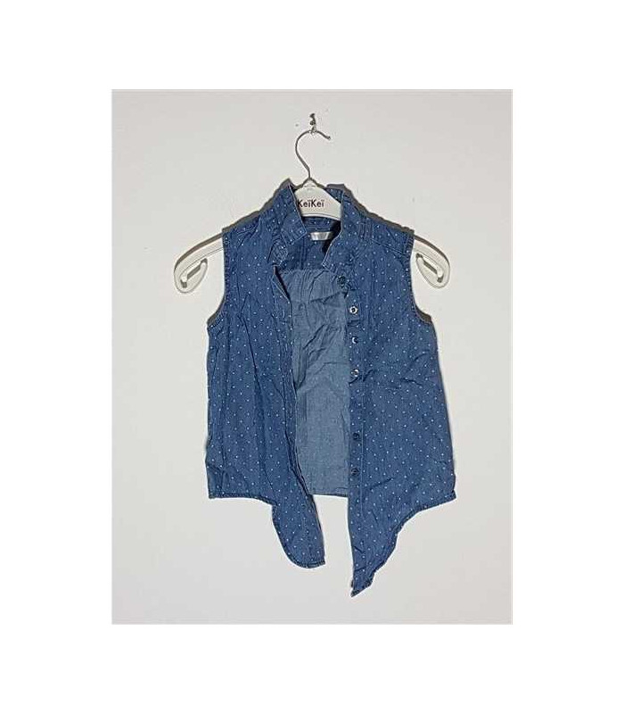 Camasa fara maneci cu imprimeu buline GIRLS