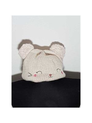 Caciula crosetata pentru fetite model cap de pisica LC WAIKIKI