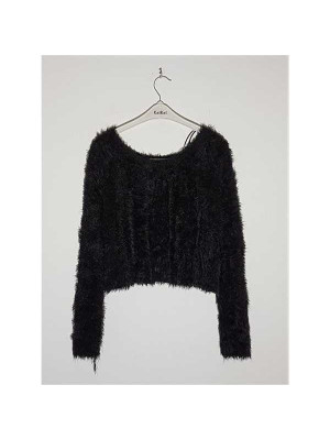 Cardigan pufos model cu un nasturel H&M