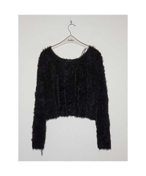 Cardigan pufos model cu un nasturel H&M