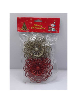 Set doua floricele ornament pentru brad Craciun