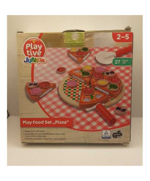 Set pizza jucarie din lemn