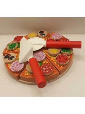 Set pizza jucarie din lemn 2