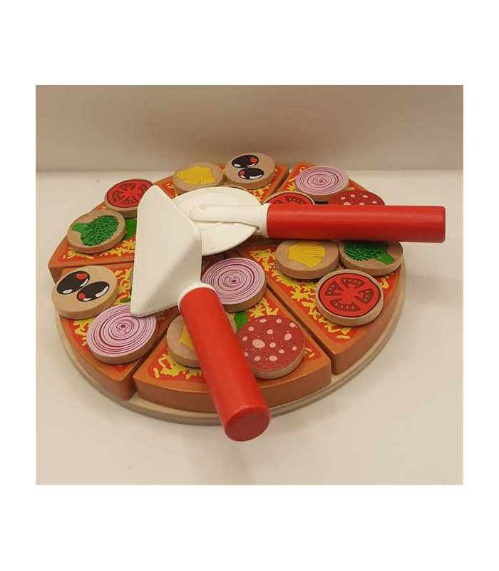 Set pizza jucarie din lemn